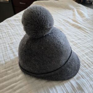 Gray Wool Pom-Pom Hat Zara Kids Toddler